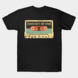 Vintage 1980 Greatest Of 1980 40th birthday Retro Cassette Mixtape 40 yo T-Shirt